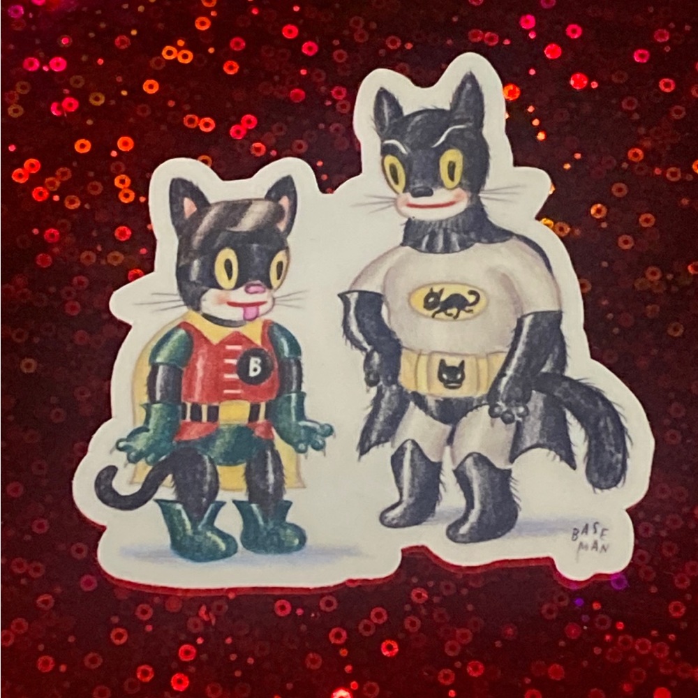 BASEMAN ARTIST CAT RENDITION OF BATMAN MINT !!